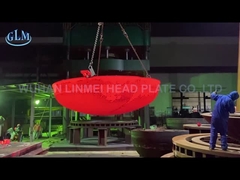 Teste servite formate calde del SA 516 GR 70N 2175mm Diatemer spesso 95 millimetri