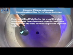 2590 mm di diametro 88 mm di spessore Testa del recipiente a pressione in acciaio al carbonio Testa bombata Asme