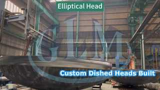 È in corso la rettifica del bordo dritto corto della calotta terminale ellittica!