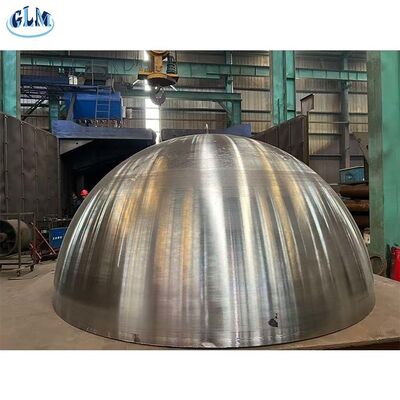 Capi serbatoio emisferici ad alta pressione da 500 mm a 4000 mm di diametro e superficie rivestita di polvere