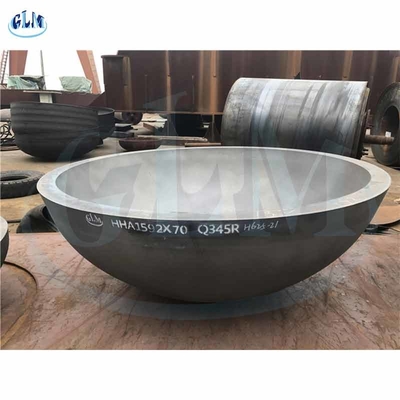 Q345R Testa di serbatoio ellittica emisferica in acciaio mite Dimensioni 1592MM X 70MM