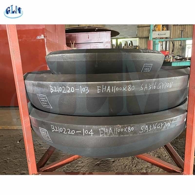 1100 mm X 80 mm Fusoliera ellissoidale SA516 Gr70N Dimensioni della testa del serbatoio ellittica