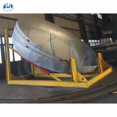 30 mm ASME Q345A Teste sferiche 2 mm Acciaio inossidabile Serbatoio a piatti per bollitore di reazione