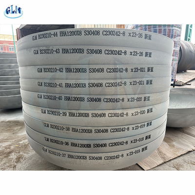 Spessore ellittico del diametro 18mm delle teste 1200mm del carro armato di acciaio inossidabile S30408