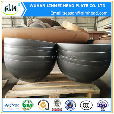 Testa bombata piana in acciaio al carbonio personalizzata per serbatoi di stoccaggio e caldaie