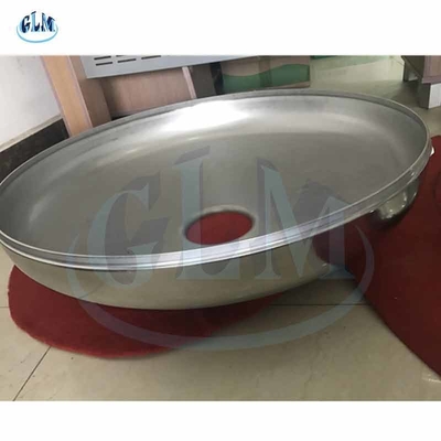 150MM Lega di nichel Torisferica Testa a piatto Ellissoidale Fine a piatto Corona raggio ODM
