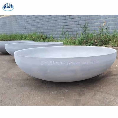 SS316L ASME 89mm Testa di piatto ellittica Vaso a pressione Cupola Fine GB