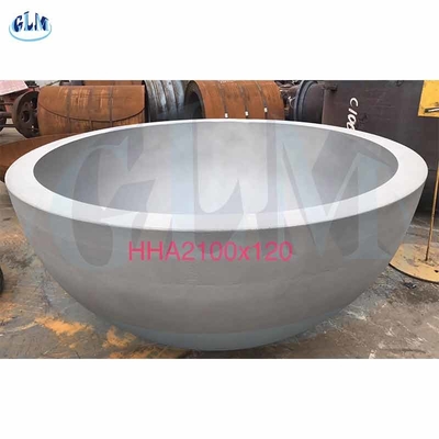 HHA 2100mm 120mm Testa del serbatoio emisferica ANSI Fine del piatto per vascello a pressione