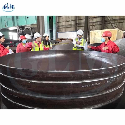 90 mm 200 mm Acciaio al carbonio Termini di piatto ellissoidali Vaso a pressione Termini di piatto SS316L