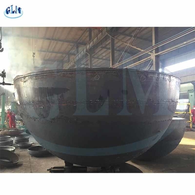 30 mm di ferro fuso Punto di piatto emisferico Ss316l Vaso a pressione Mezza sfera Pozzo di fuoco