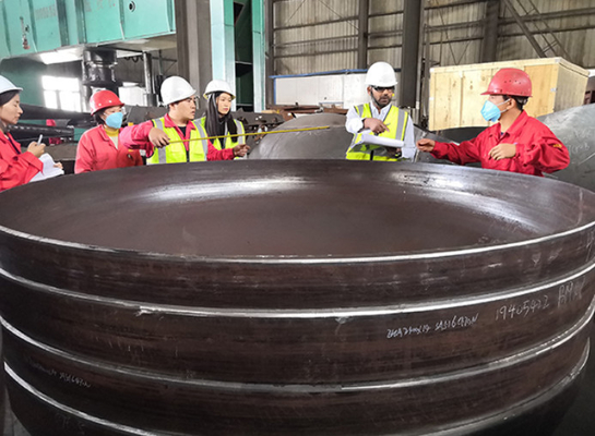 ASME 1000MM Testa di piatto in acciaio inossidabile