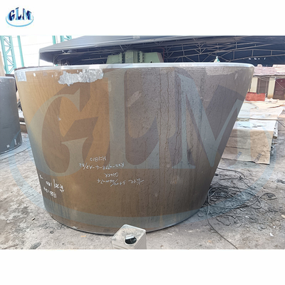 Testa del cono di acciaio al carbonio con un diametro superiore di 3300mm