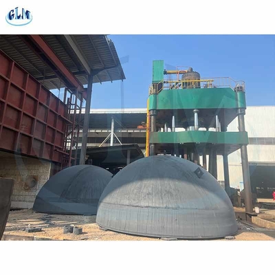 Teste di serbatoi a pressione sferica in acciaio corten coperto industrialmente
