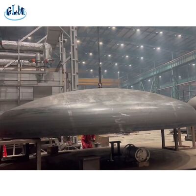 Pressione personalizzabile 4200mm di diametro Testa torisferica a piatto con pressatura a caldo per vasi a pressione
