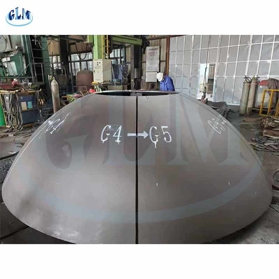 1000 mm 6 mm Testa di serbatoio semisferico a piatto Mezza sfera Leghe di nichel